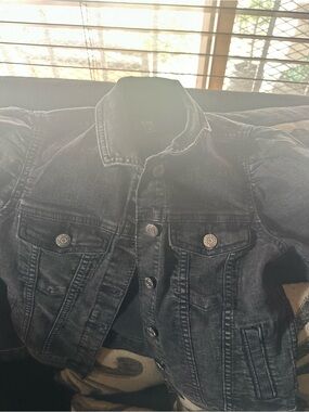 GAP Black Washed Denim Jacket